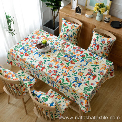 wish printed tablecloth pastoral style table cloth